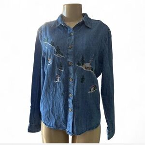 100% Cotton Classic Elements Blue Denim Shirt